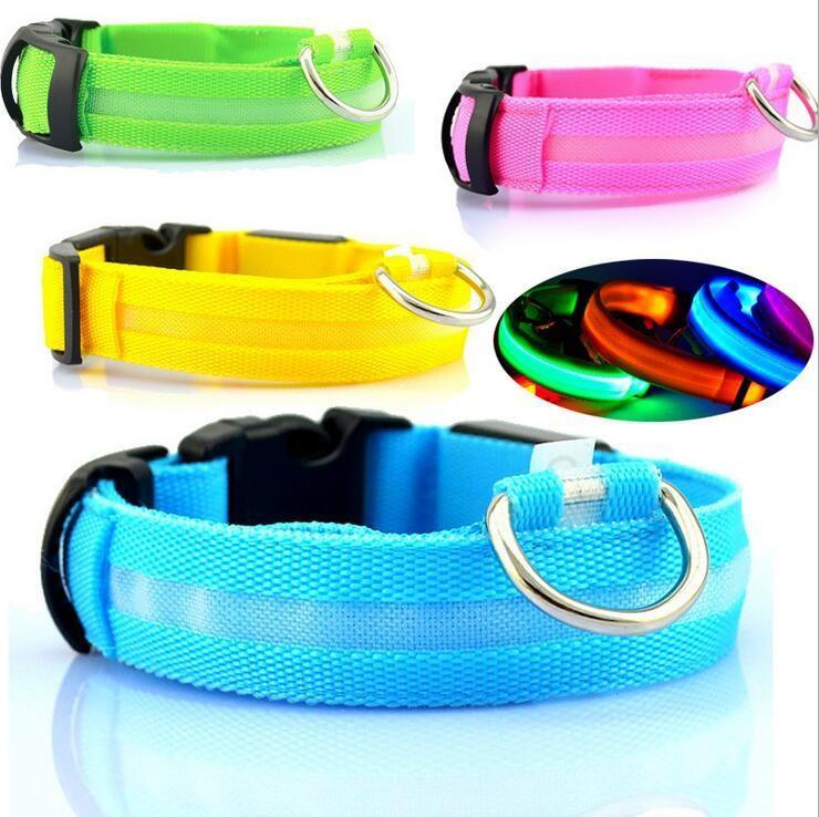 Safety Glow LED Dog Collar (Battery Powered, All Sizes)
