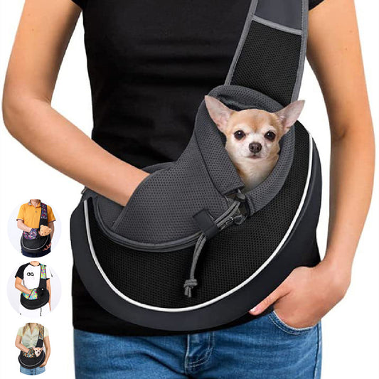 Cozy Crossbody Carrier for Small Dogs & Cats (Hands-Free Travel)