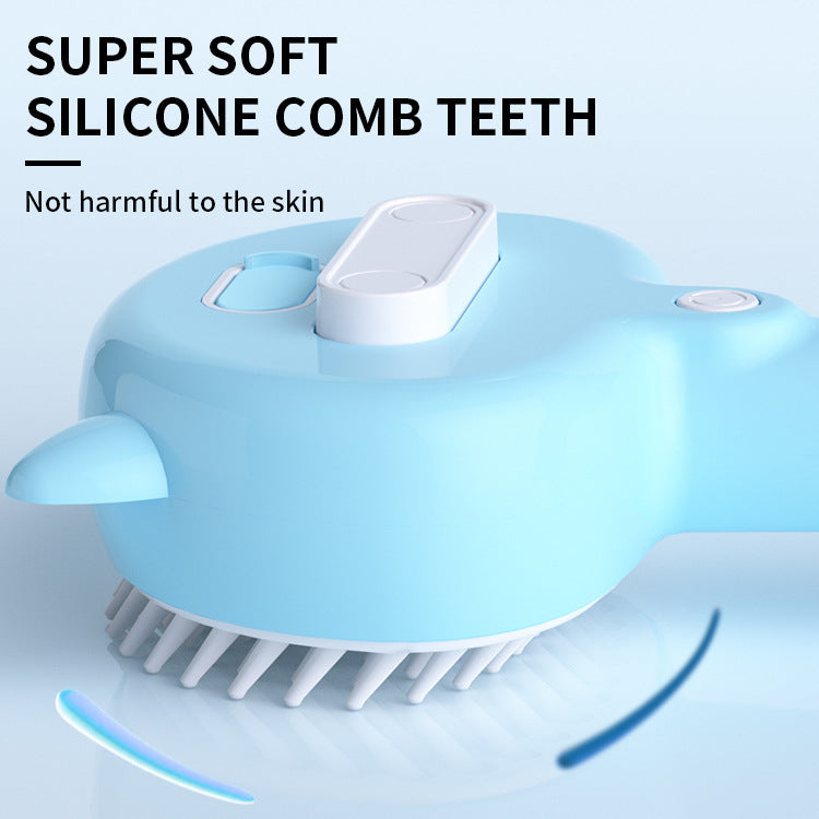 Steam Grooming Brush (Rechargeable, Anti-Shedding)