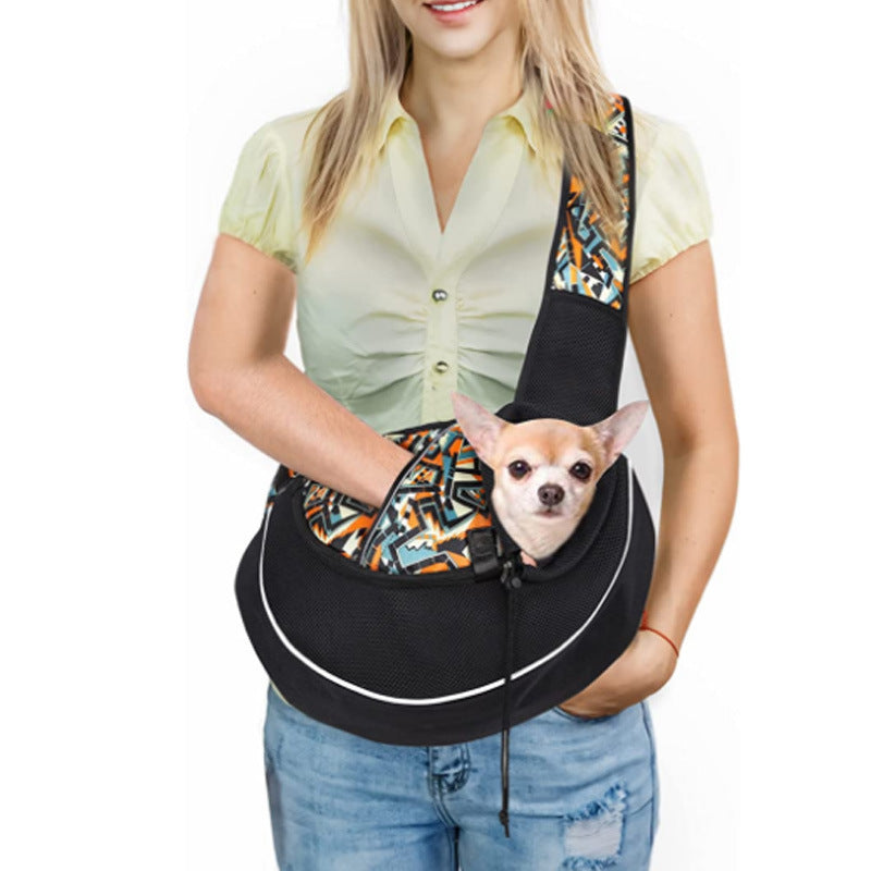 Cozy Crossbody Carrier for Small Dogs & Cats (Hands-Free Travel)