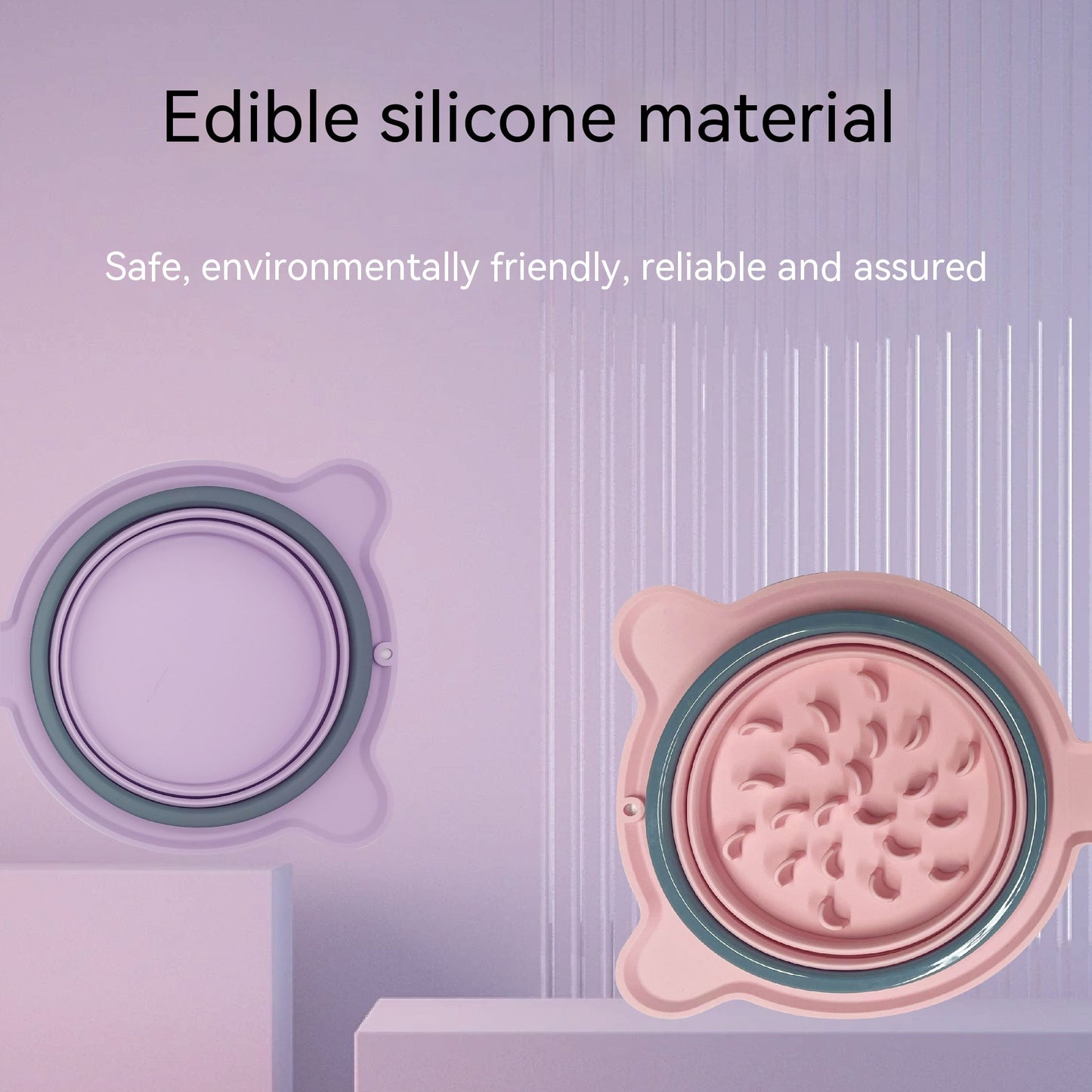 2-in-1 Anti-Bloat Silicone Feeder (Foldable Travel Ready)